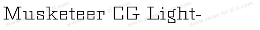 Musketeer CG Light字体转换